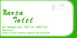 marta toltl business card